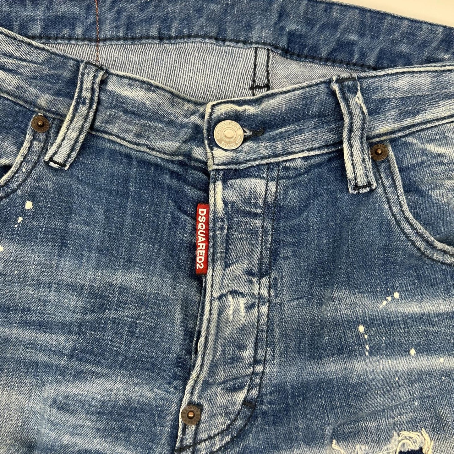 Dsquared2 DSQUARED Skater Jean Distressed Painted Size 48