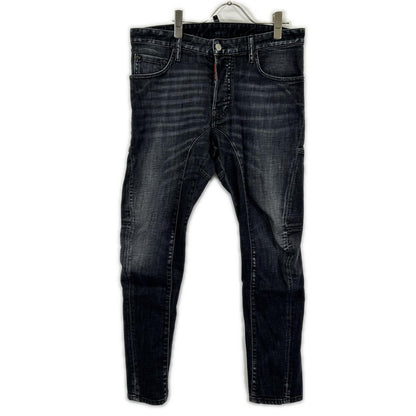 Dsquared2 DSQUARED Tidy Biker Washed Black Jeans Size 48