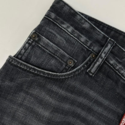 Dsquared2 DSQUARED Tidy Biker Washed Black Jeans Size 48