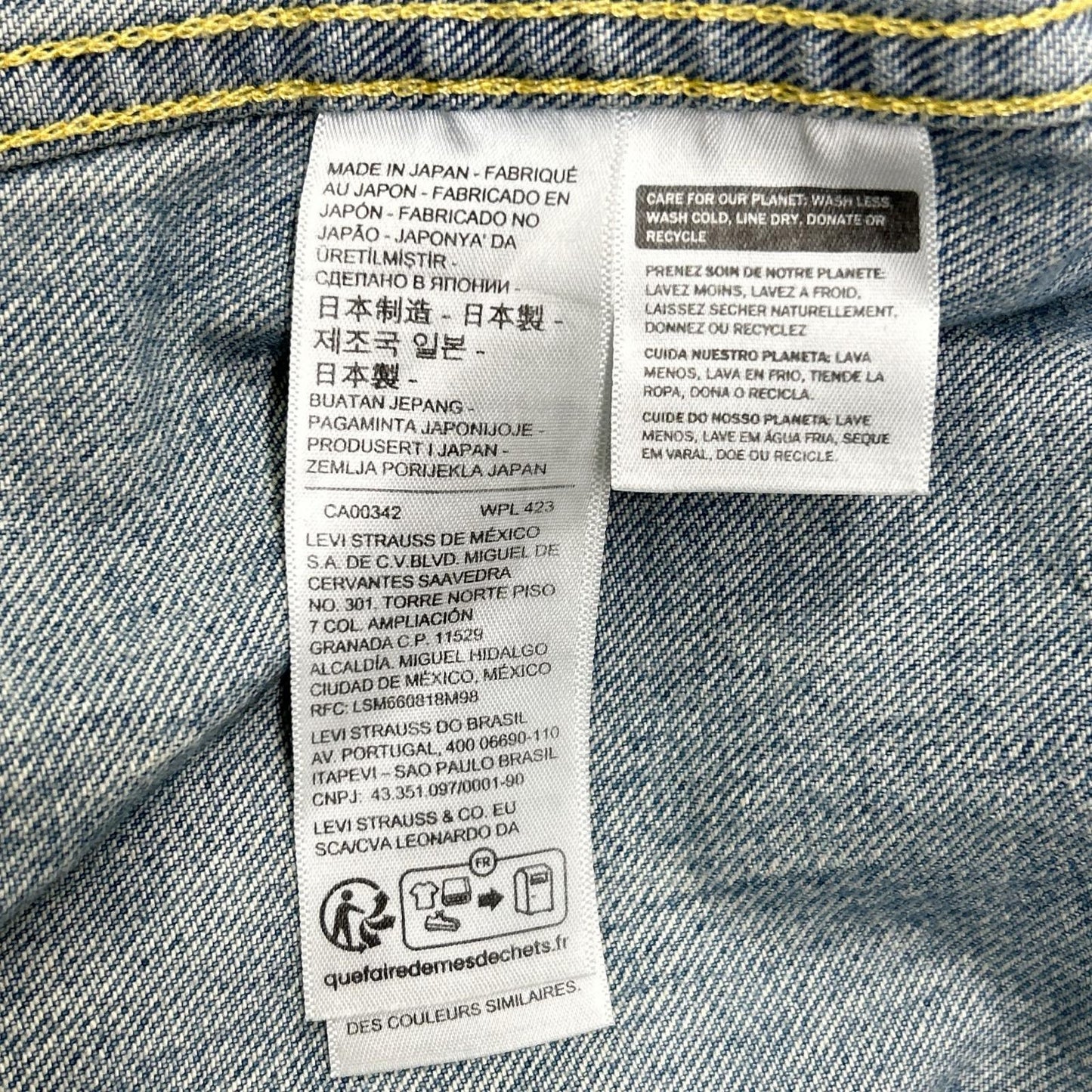 LEVI'S 506XX 1st Type MIJ Denim Trucker Jacket Size 42