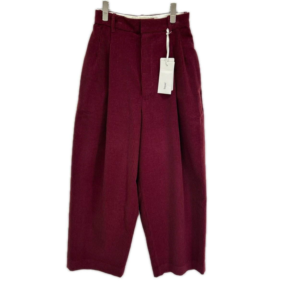 Pelleq PT0403-AW22 Corduroy Track Pants Bordeaux Sweatpants Size 36