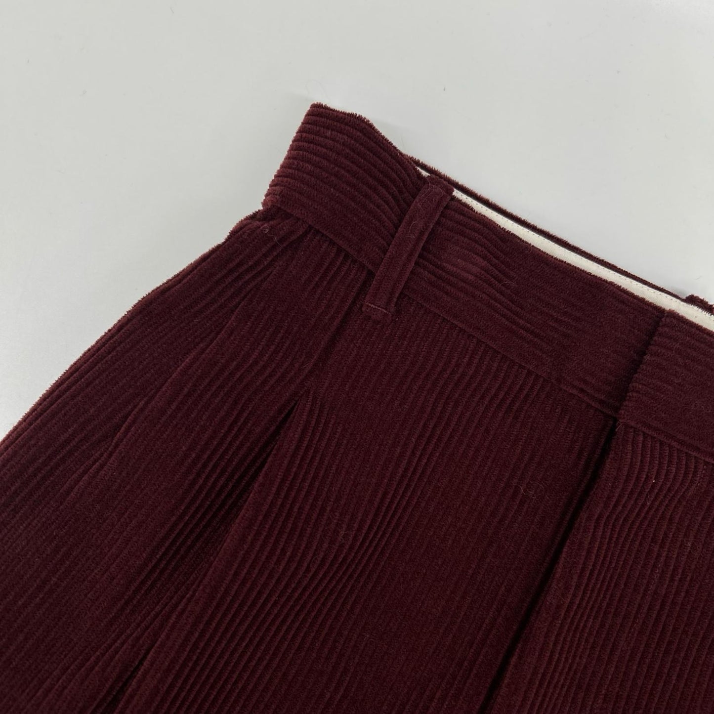Pelleq PT0403-AW22 Corduroy Track Pants Bordeaux Sweatpants Size 36