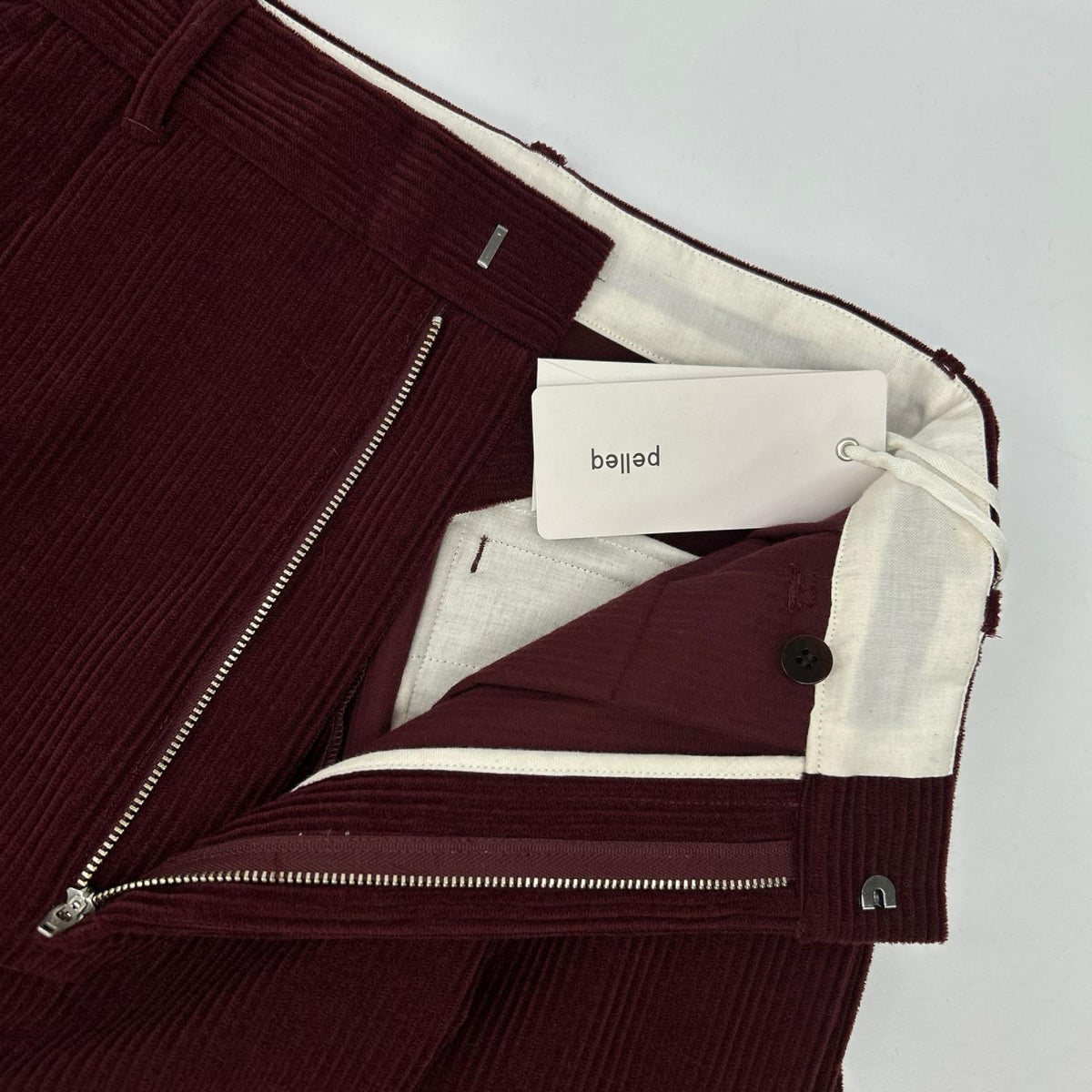 Pelleq PT0403-AW22 Corduroy Track Pants Bordeaux Sweatpants Size 36