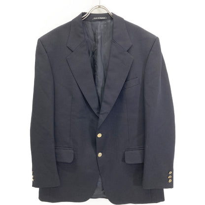 Burberry's Navy Gold Button 2B Wool Jacket Size S