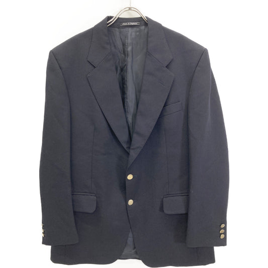 Burberry's Navy Gold Button 2B Wool Jacket Size S