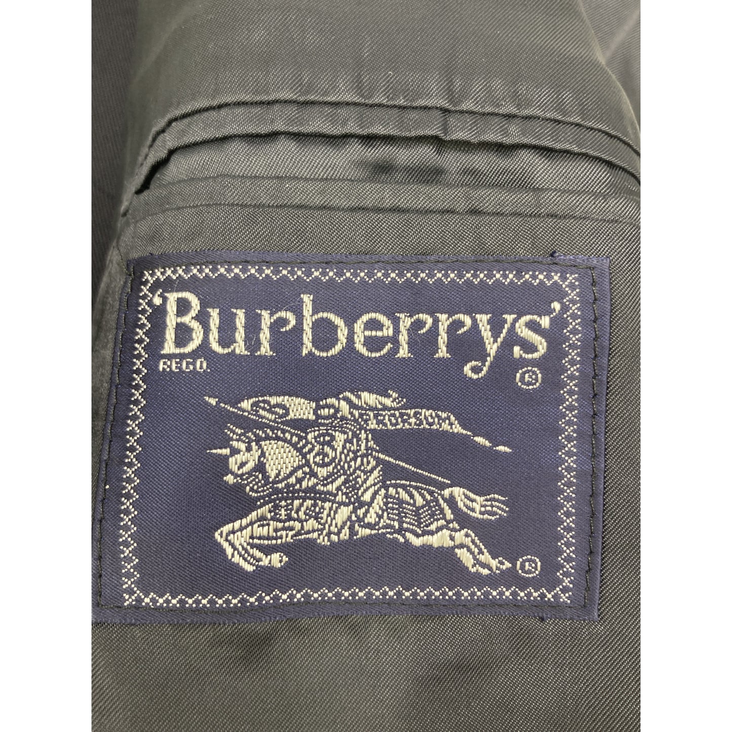 Burberry's Navy Gold Button 2B Wool Jacket Size S