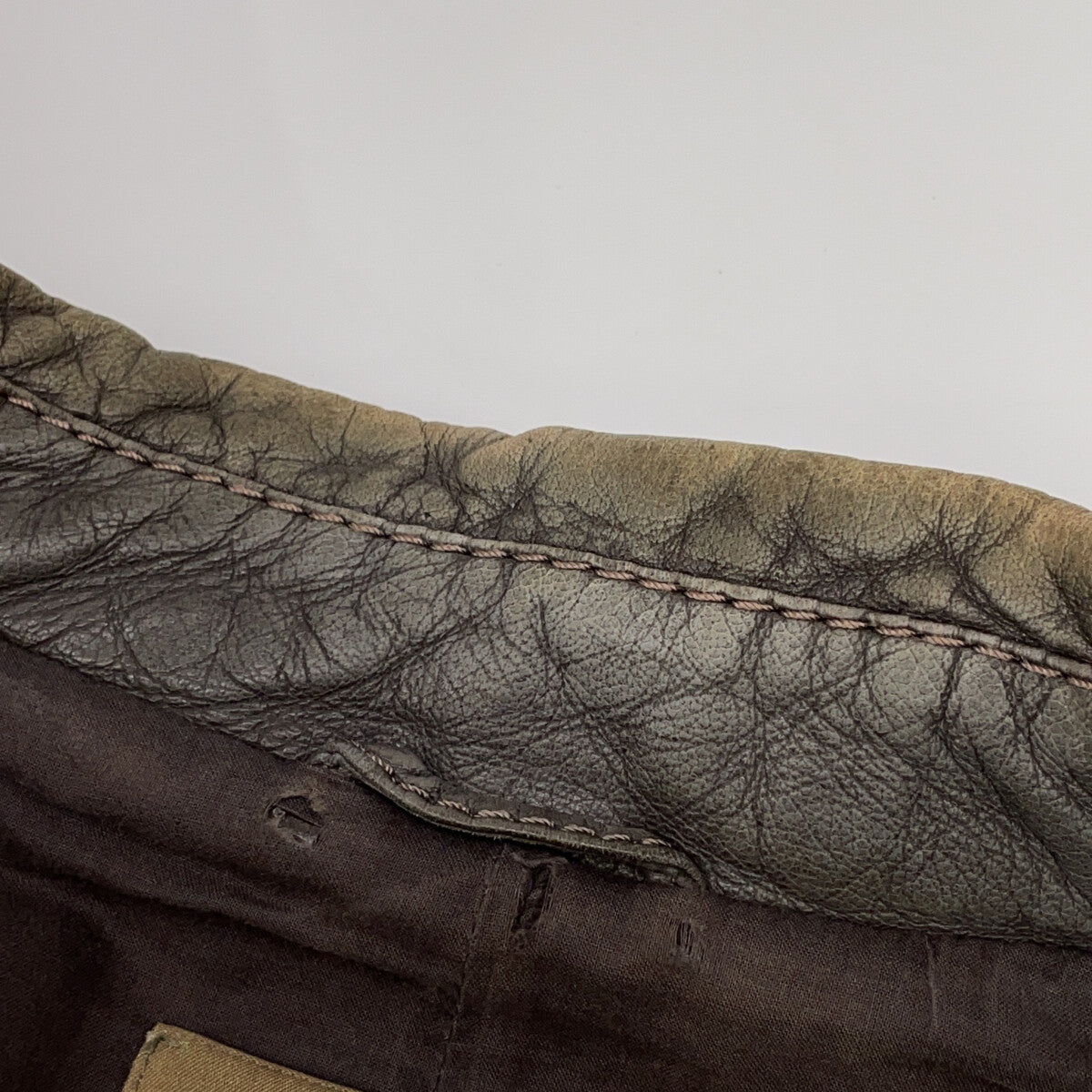GIMO'S Brown Leather Jacket Size 50
