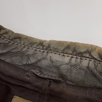 GIMO'S Brown Leather Jacket Size 50