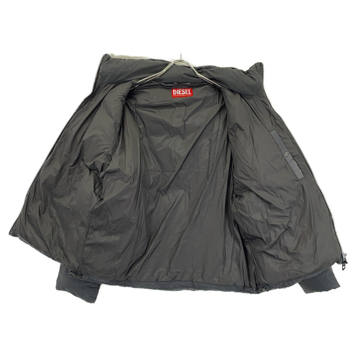 DIESEL W-RAVEEL Padded Nylon Jacket Black Size 44