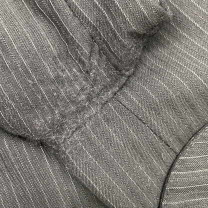 CORNELIANI Black Wool Stripe Suit Size 46