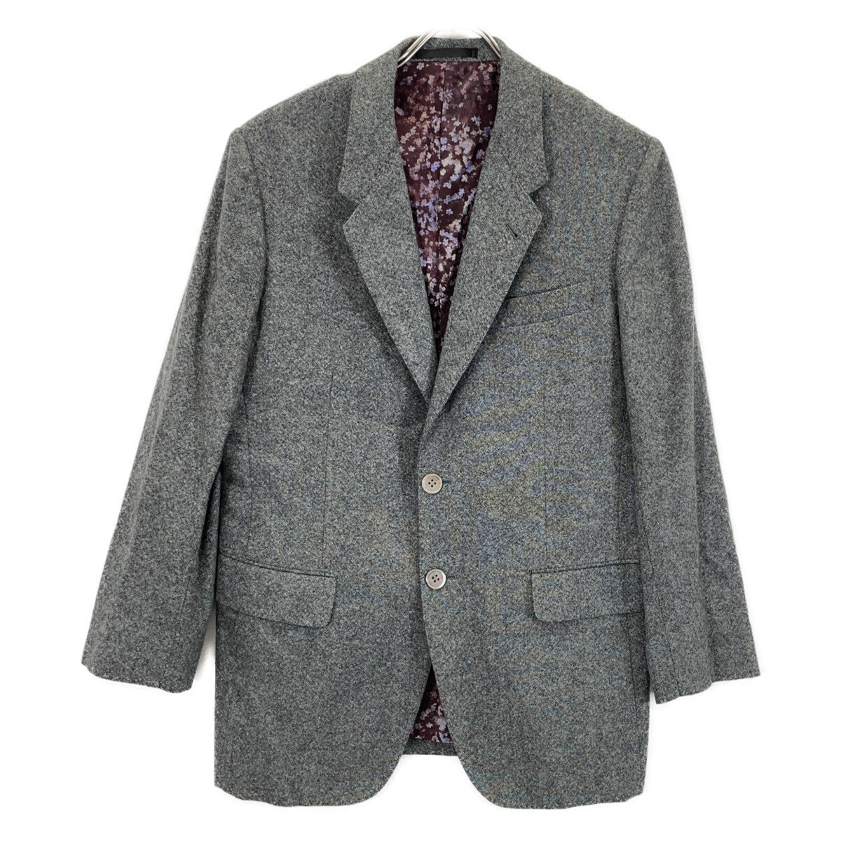 PaulSmith Gray Cashmere Jacket w/ Patterned Lining Size M