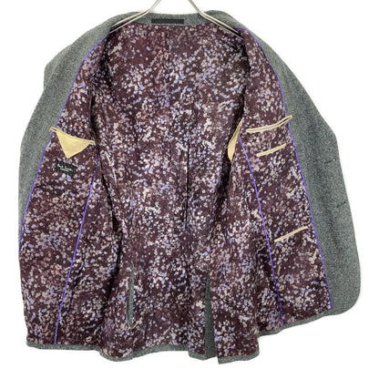 PaulSmith Gray Cashmere Jacket w/ Patterned Lining Size M