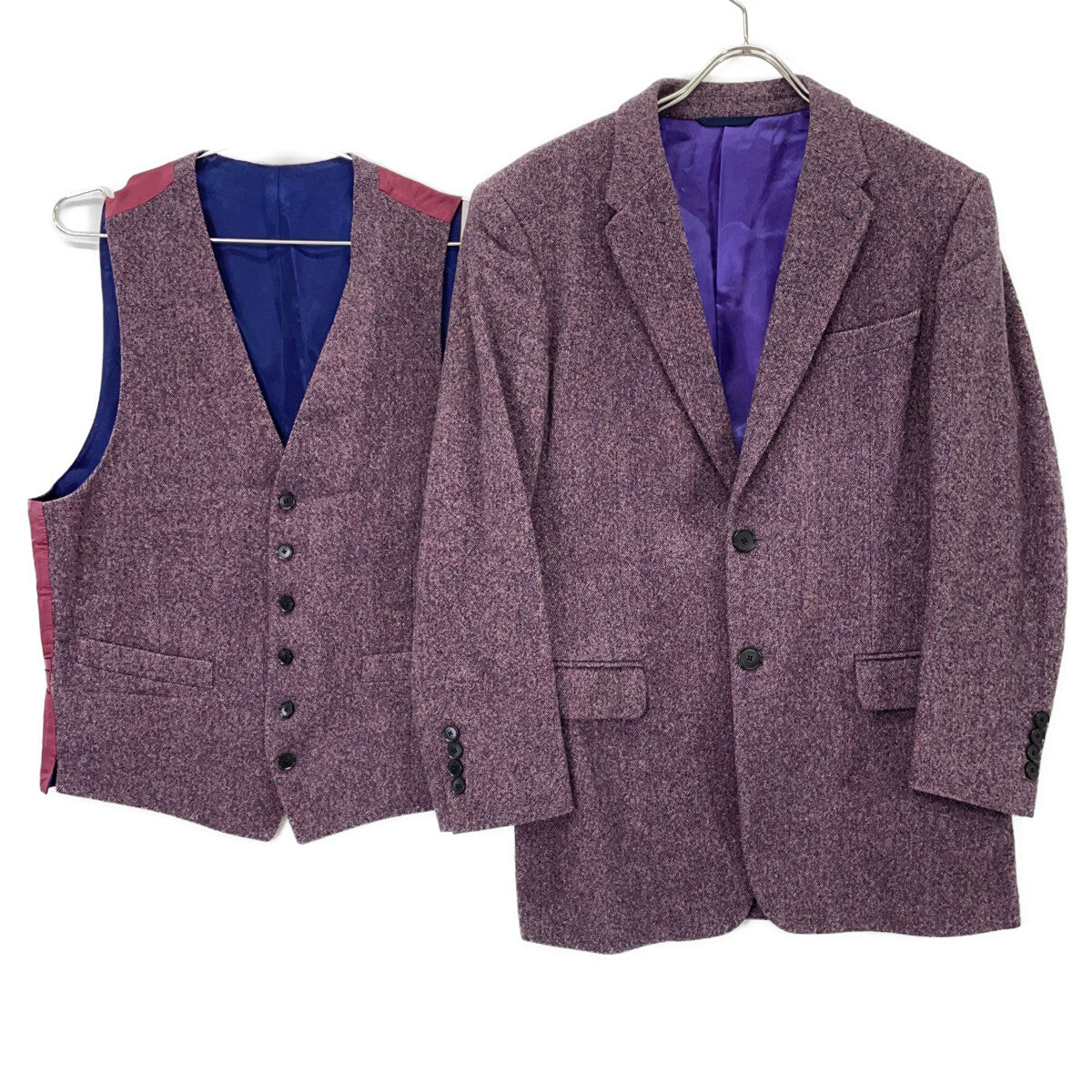 PaulSmith Bordeaux Wool Suit Jacket Size L