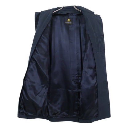 GRENFELL Navy Balmacaan Coat Size 38