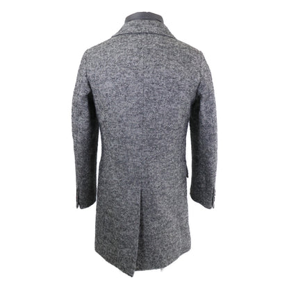 MOORER HARRIS Wool Down Placket Coat Gray Size 44