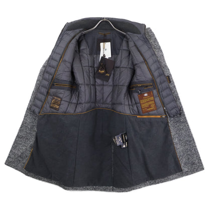 MOORER HARRIS Wool Down Placket Coat Gray Size 44