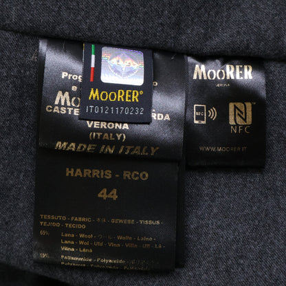 MOORER HARRIS Wool Down Placket Coat Gray Size 44