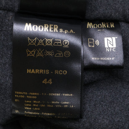 MOORER HARRIS Wool Down Placket Coat Gray Size 44