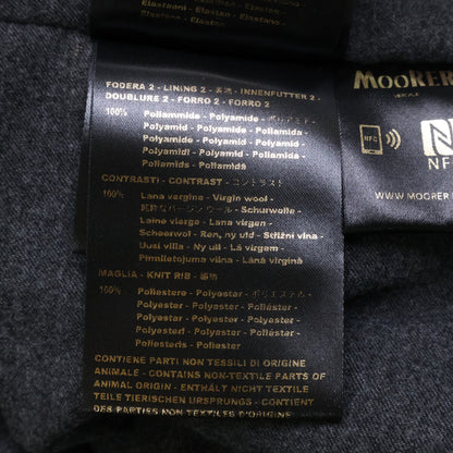 MOORER HARRIS Wool Down Placket Coat Gray Size 44