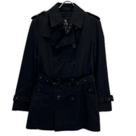 Burberry Black Label Cotton Trench Coat Black Size M
