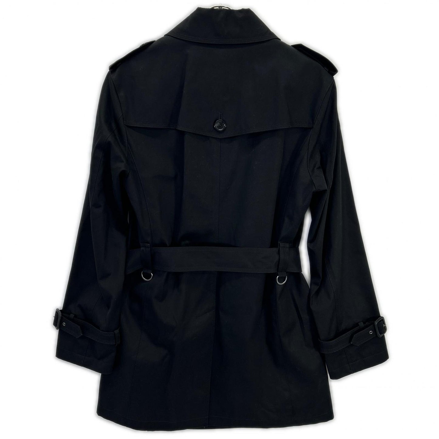 Burberry Black Label Cotton Trench Coat Black Size M