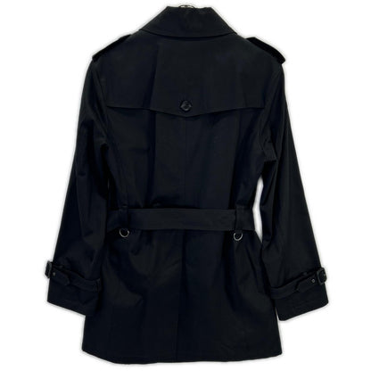 Burberry Black Label Cotton Trench Coat Black Size M