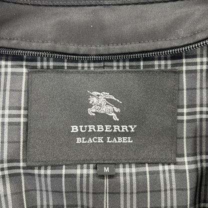 Burberry Black Label Cotton Trench Coat Black Size M