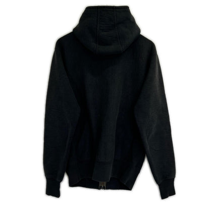 WESTRIDE Black Cotton Full Zip Hoodie Jacket Size 36