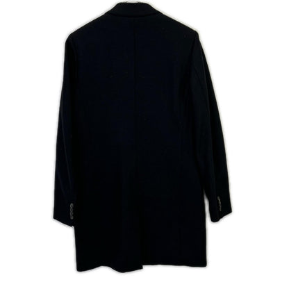 COATS MILANO Black Wool Long Coat Size 46