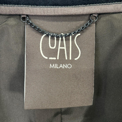 COATS MILANO Black Wool Long Coat Size 46