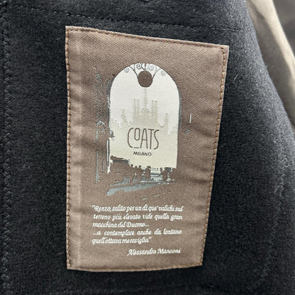 COATS MILANO Black Wool Long Coat Size 46