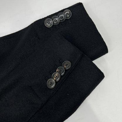 COATS MILANO Black Wool Long Coat Size 46
