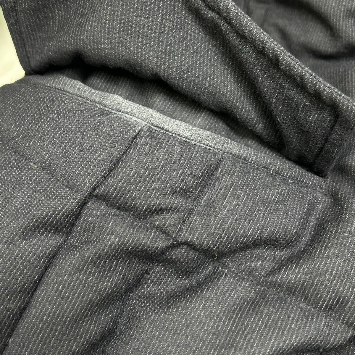 MOORER Navy Orione Hooded Wool Down Coat Size 46