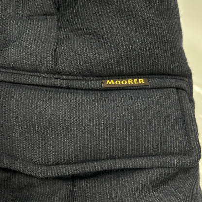 MOORER Navy Orione Hooded Wool Down Coat Size 46
