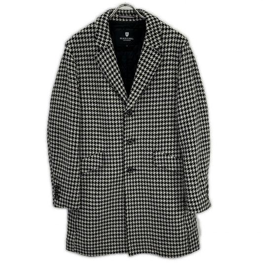 BLACK LABEL CRESTBRIDGE B/W Houndstooth Coat Size M