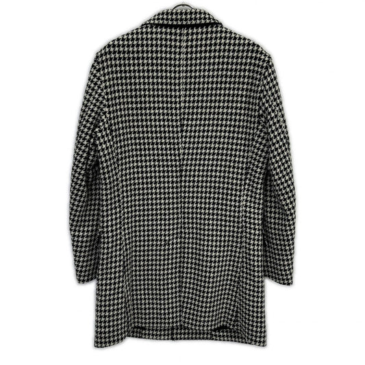 BLACK LABEL CRESTBRIDGE B/W Houndstooth Coat Size M