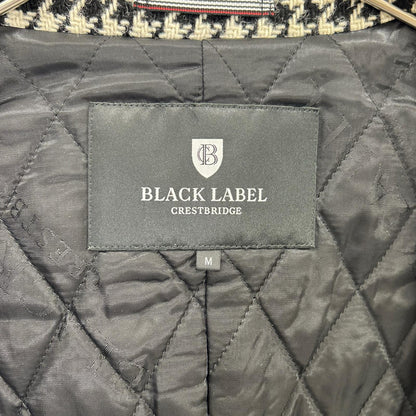 BLACK LABEL CRESTBRIDGE B/W Houndstooth Coat Size M