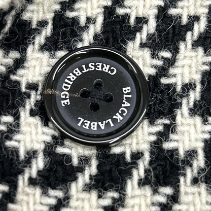 BLACK LABEL CRESTBRIDGE B/W Houndstooth Coat Size M