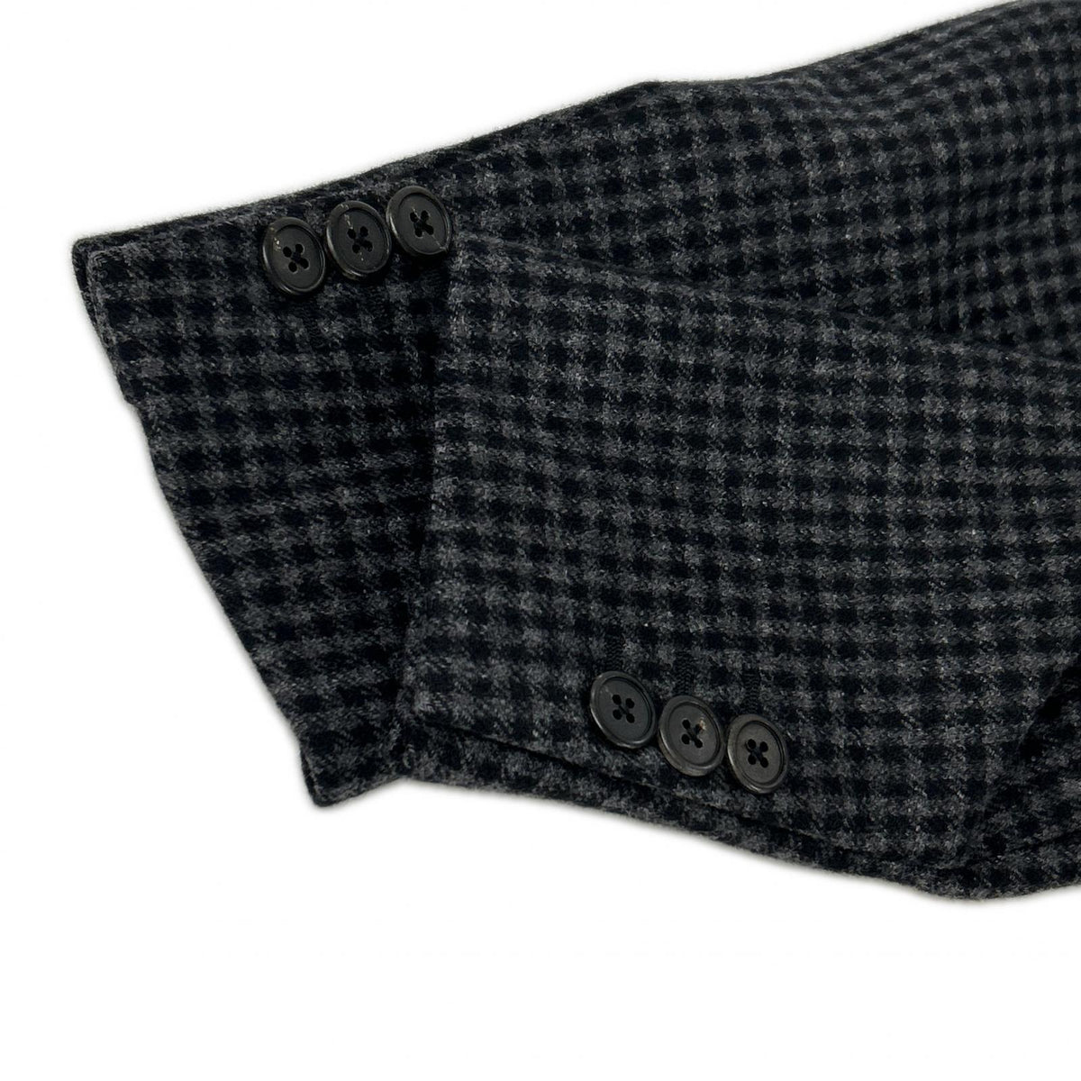 PRADA 16AW UC371D Check Chesterfield Coat Size 46R