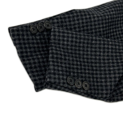 PRADA 16AW UC371D Check Chesterfield Coat Size 46R