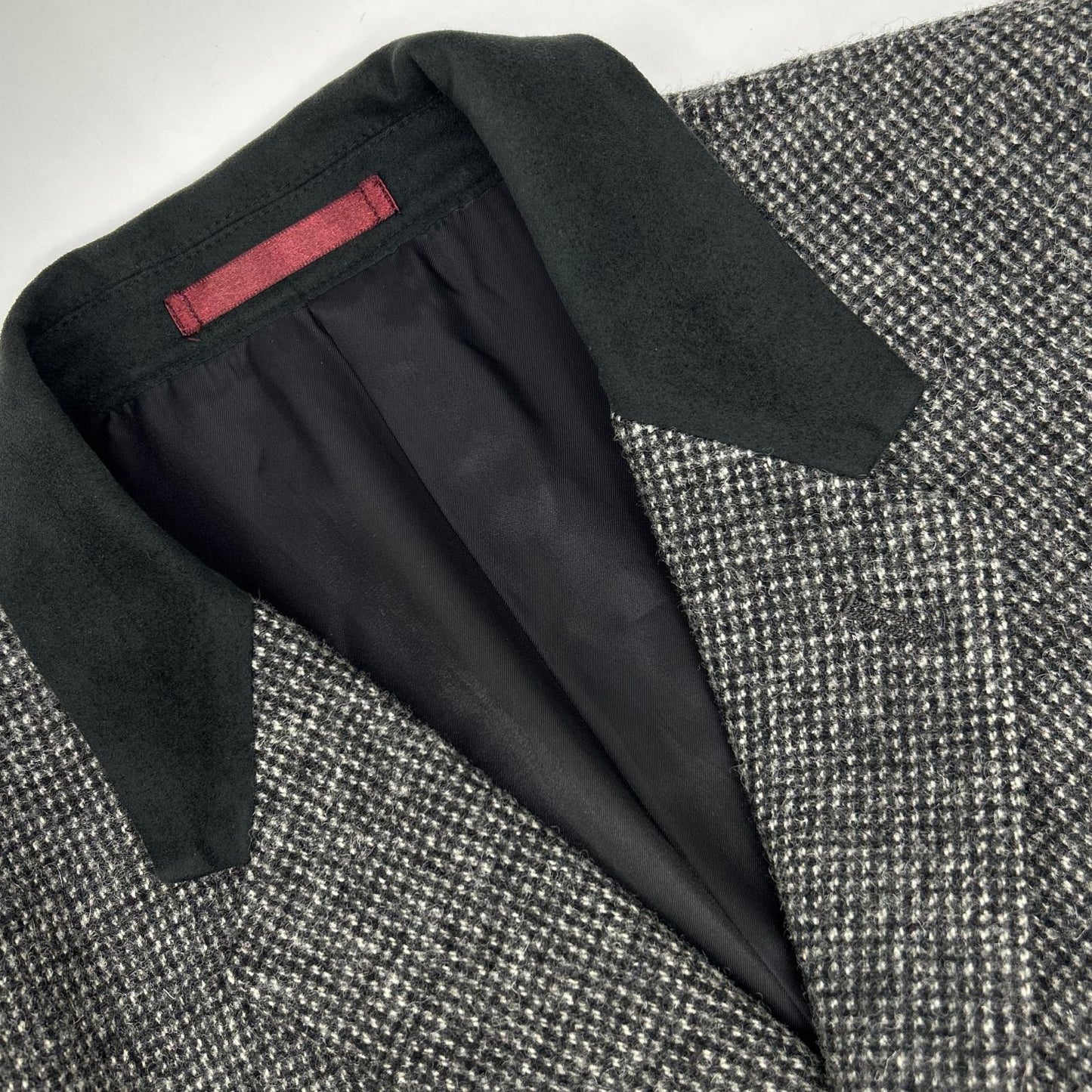 PaulSmith Gray Wool Tweed Chesterfield Coat Size L