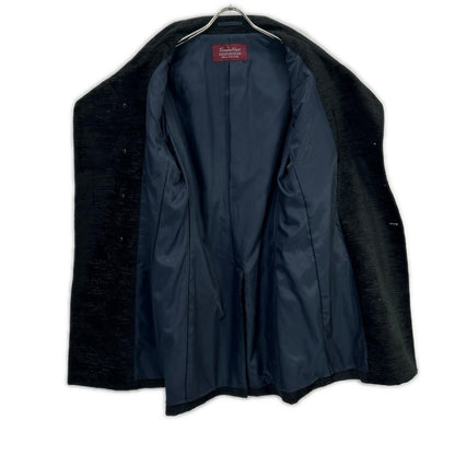 TORNADO MART Black Bright Rose Mole Coat Size L