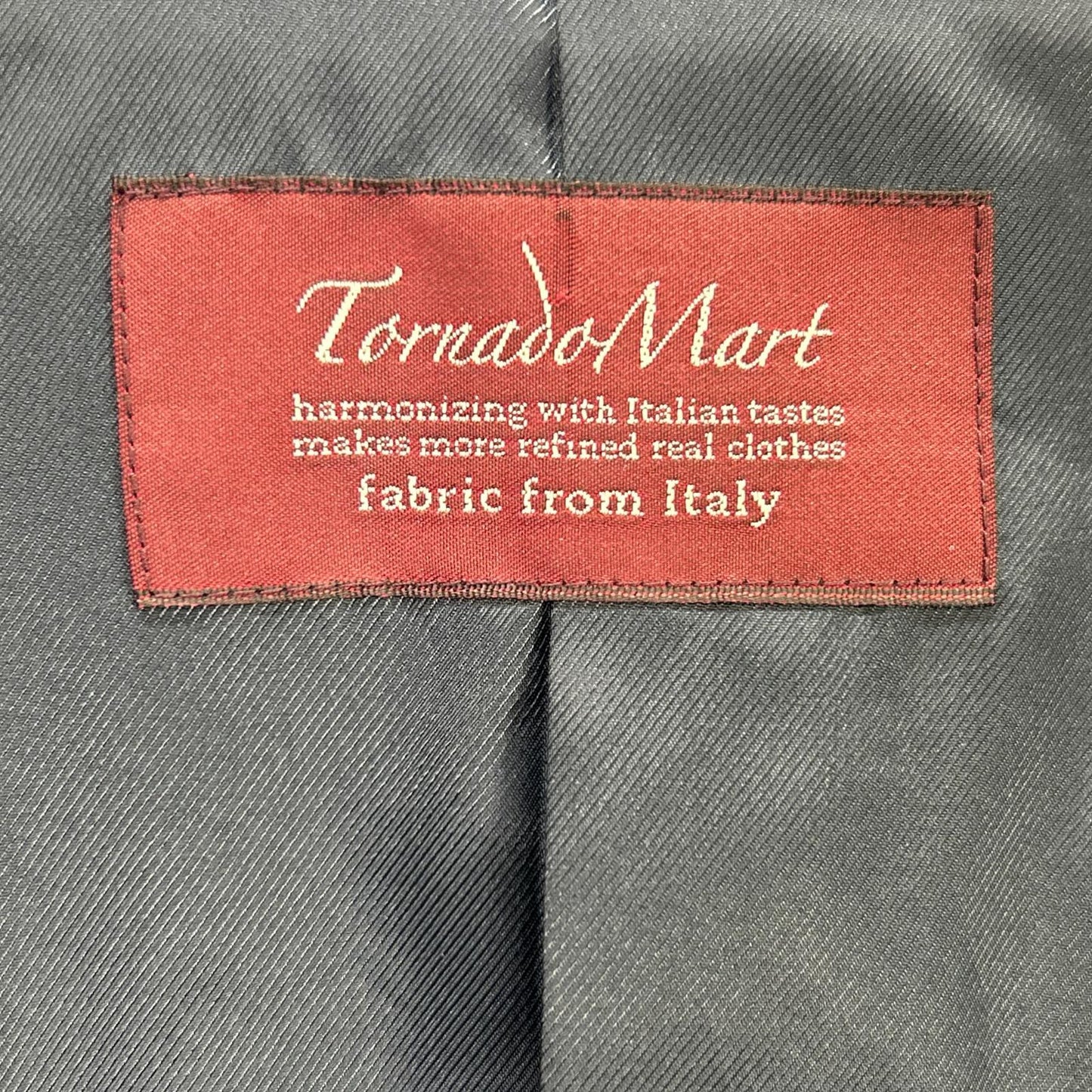TORNADO MART Black Bright Rose Mole Coat Size L