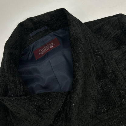 TORNADO MART Black Bright Rose Mole Coat Size L