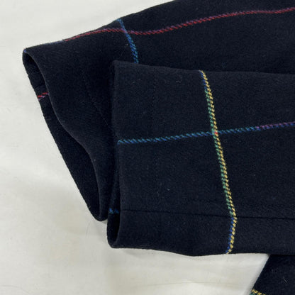 PaulSmith Navy Wool Blend Chesterfield Coat Size L