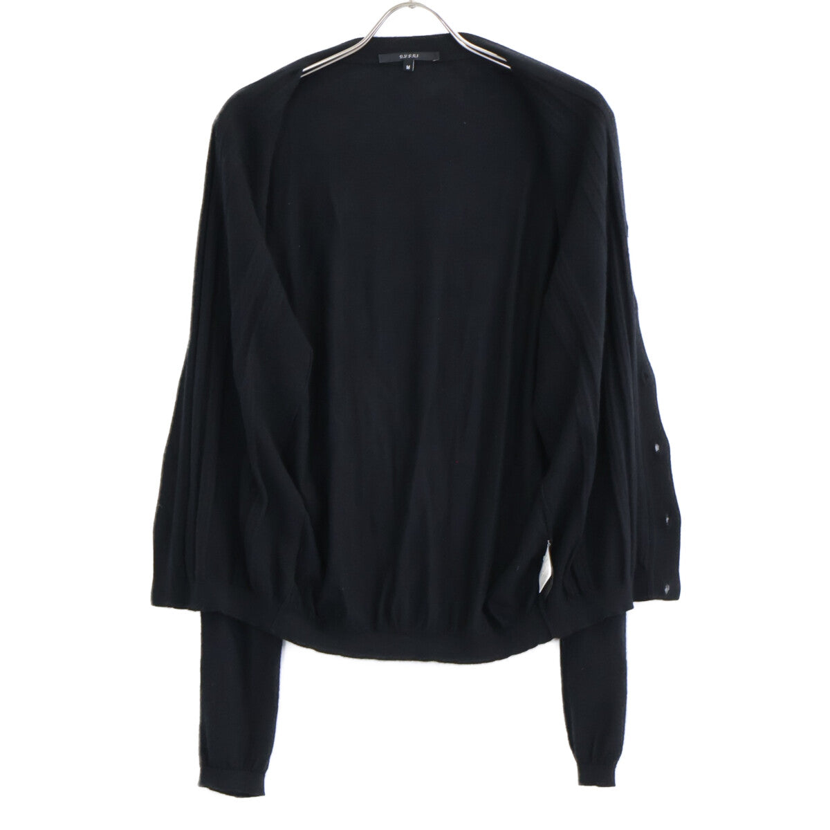 GUCCI Black 100% Cashmere Knit Cardigan Size M