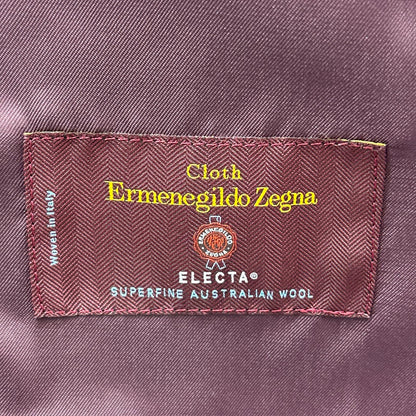 Global Style Navy Zegna Fabric Striped Suit