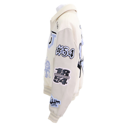 LOUIS VUITTON RM222 Multi-Patch Varsity Jacket Size 58