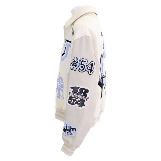 LOUIS VUITTON RM222 Multi-Patch Varsity Jacket Size 58