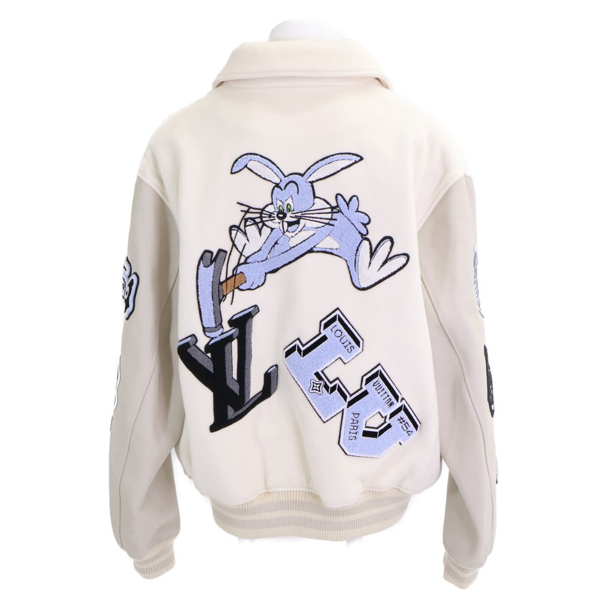 LOUIS VUITTON RM222 Multi-Patch Varsity Jacket Size 58